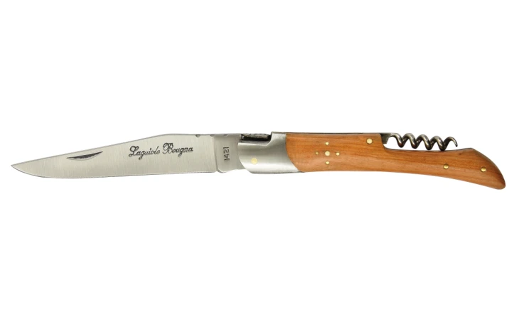 Couteau pliant marron avec tire bouchon